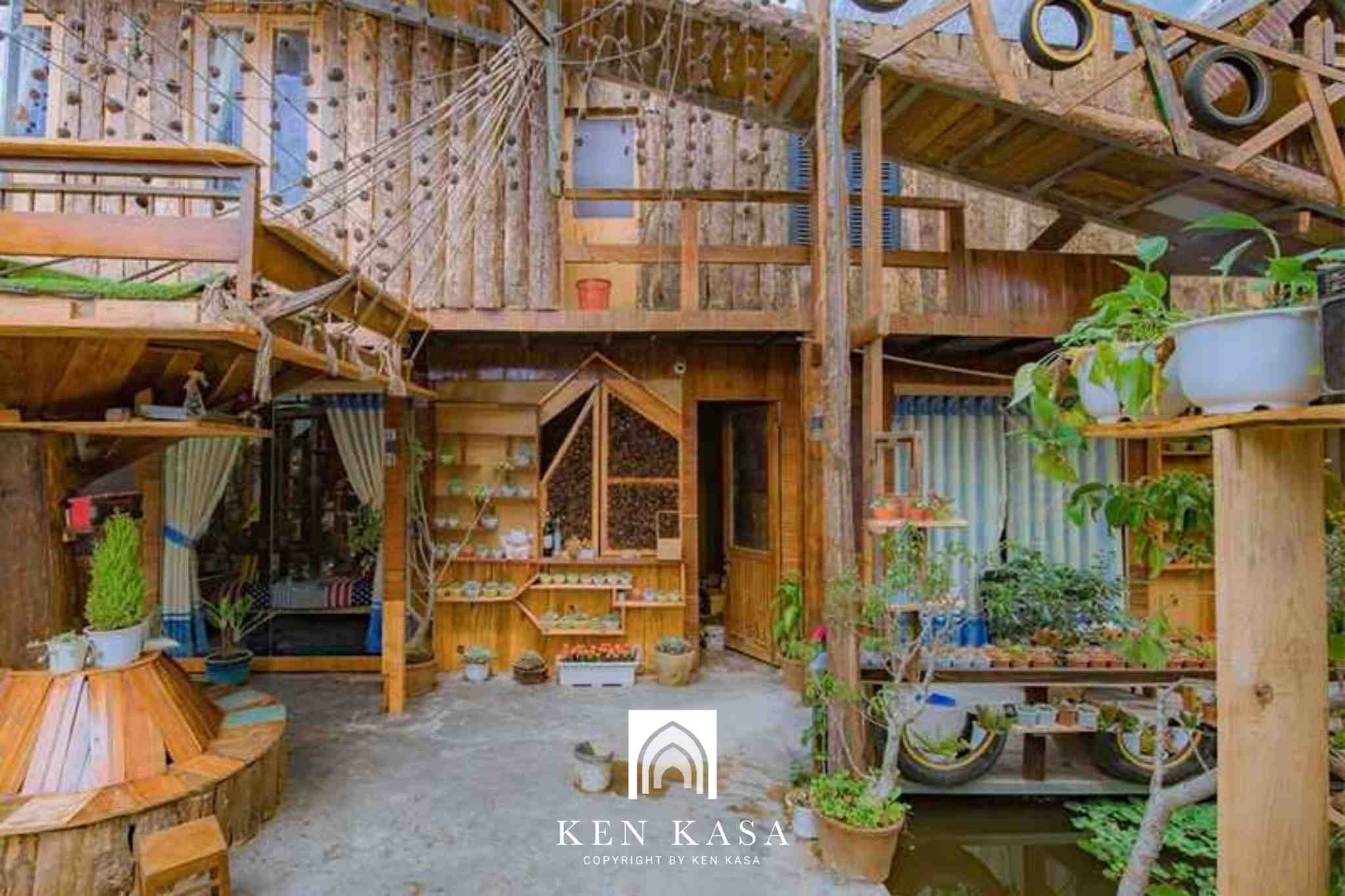 Mẫu nhà homestay bằng gỗ Gỗ thông homestay 